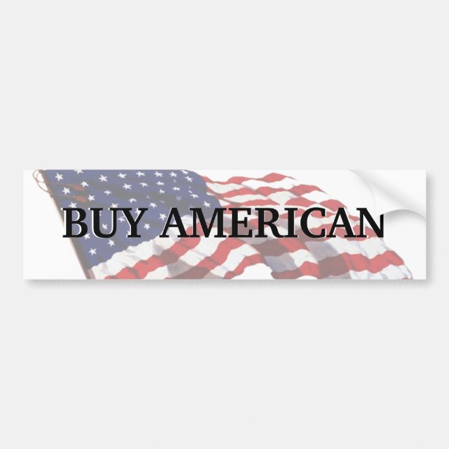 KRW Buy American Bumper Sticker (Front)