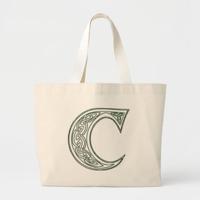 KRW - C - Celtic Monogrammed Tote Bag (Front)