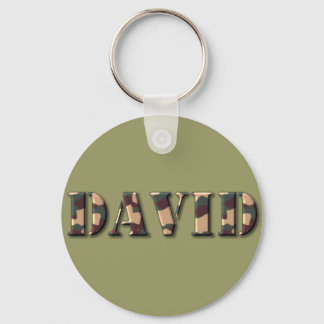 KRW Camoflage Name Keychain - David