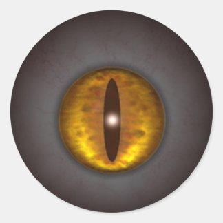 KRW Cat's Eye Creepy Halloween Classic Round Sticker