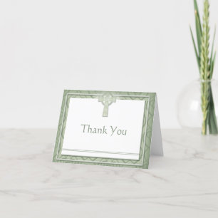 KRW Celtic Cross Thank You Note Card