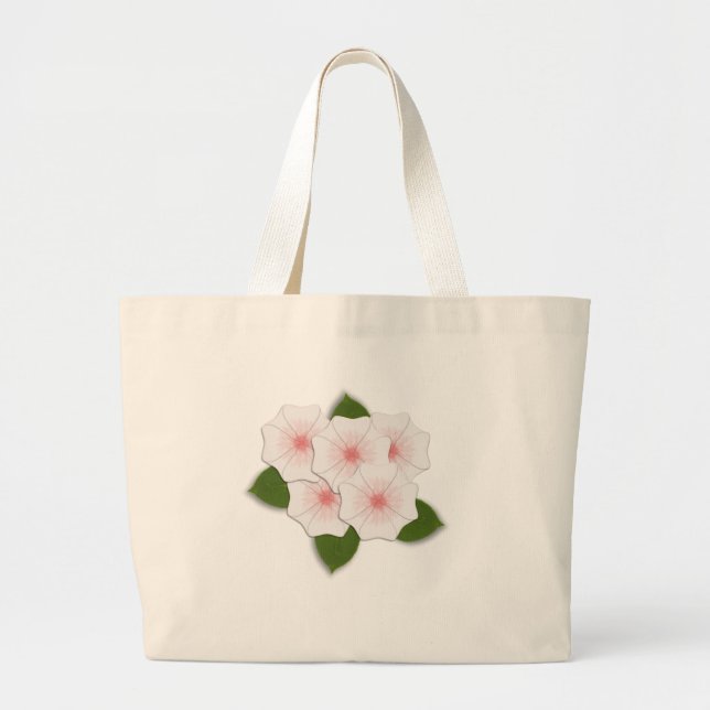 KRW Cherry Blossoms Large Tote Bag (Front)