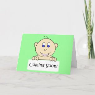 KRW Coming Soon Neutral Baby Shower Invitation