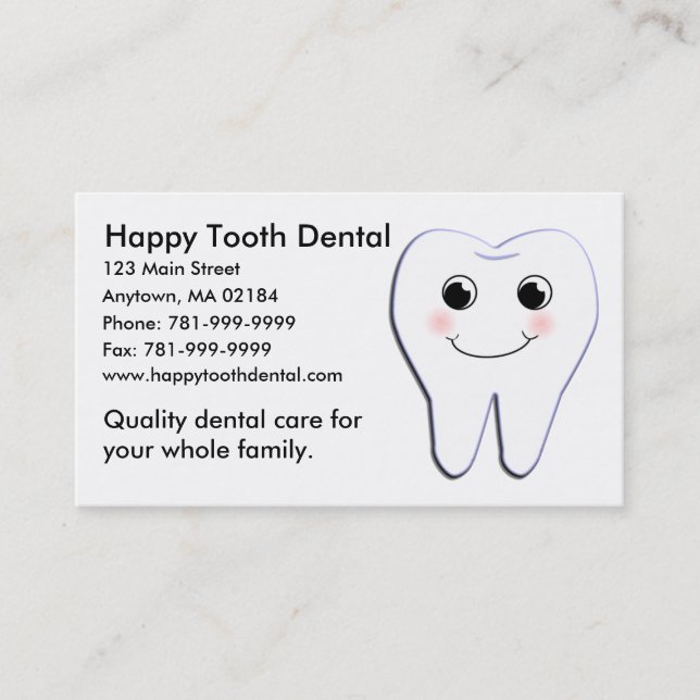 KRW Custom Happy Tooth Dental Appointment (Front)