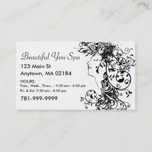 KRW Custom Salon or Spa Appointment Card
