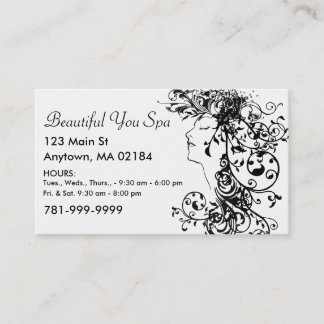 KRW Custom Salon or Spa Appointment Card