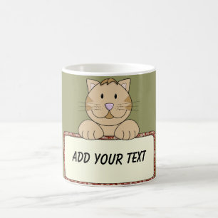KRW Custom Text Cat Coffee Mug
