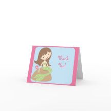 KRW Cute Mermaid Thank You Notes