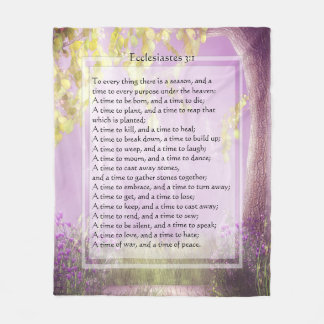 KRW Ecclesiastes To Everything Scripture Blanket