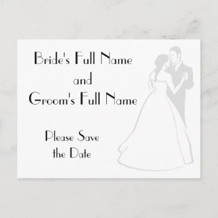 KRW Elegant Custom Save the Date Card