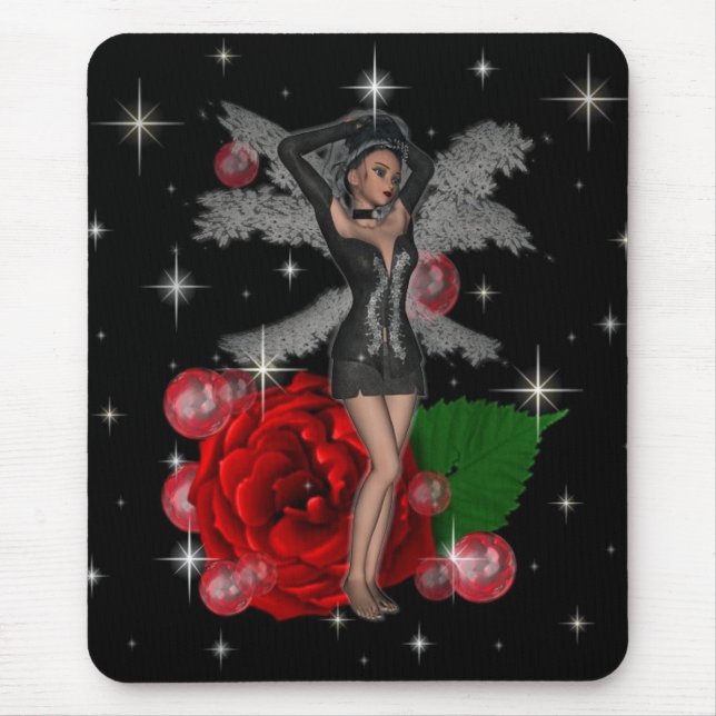 KRW Elegant Rose Faery Mouse Pad (Front)
