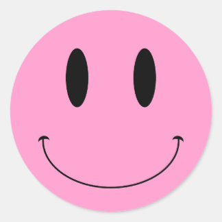 KRW Face Custom Colour Classic Round Sticker