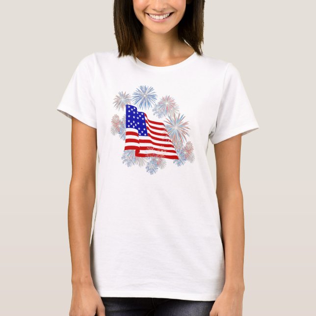 KRW Fireworks Flag Patriotic Tank Top (Front)