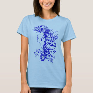 KRW Flourishing Beauty Shirt Blue