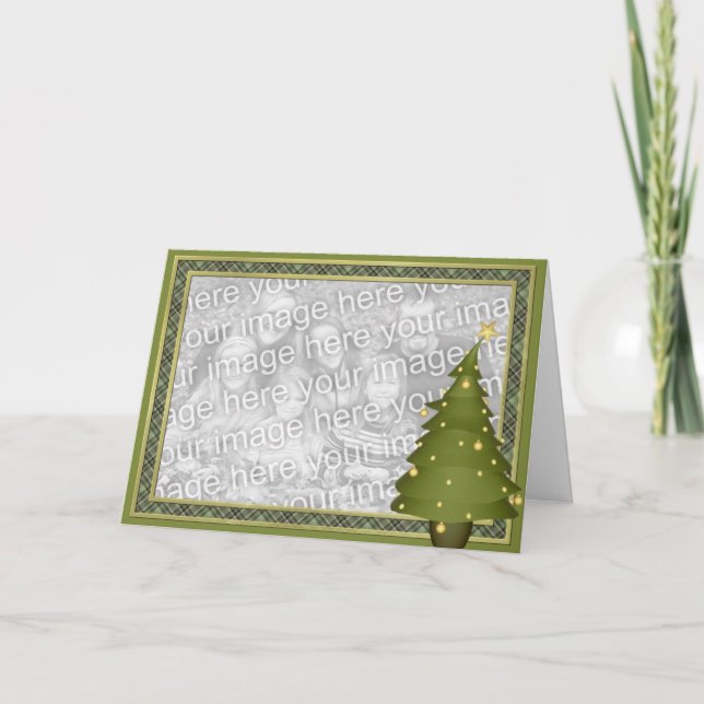 KRW Fun Lil Christmas Tree Custom Photo Card (Front)