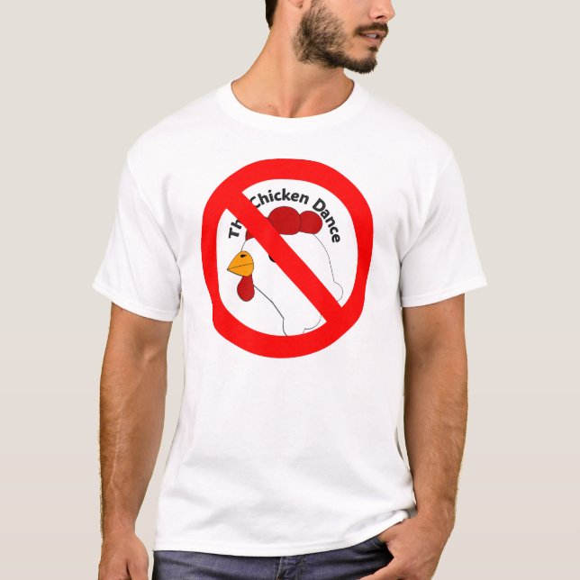 KRW Funny No Chicken Dance Wedding T-Shirt (Front)