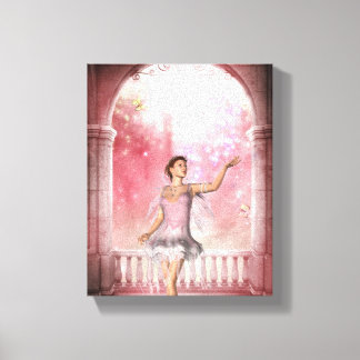 KRW Gloaming in Pink Fantasy Art Canvas Print