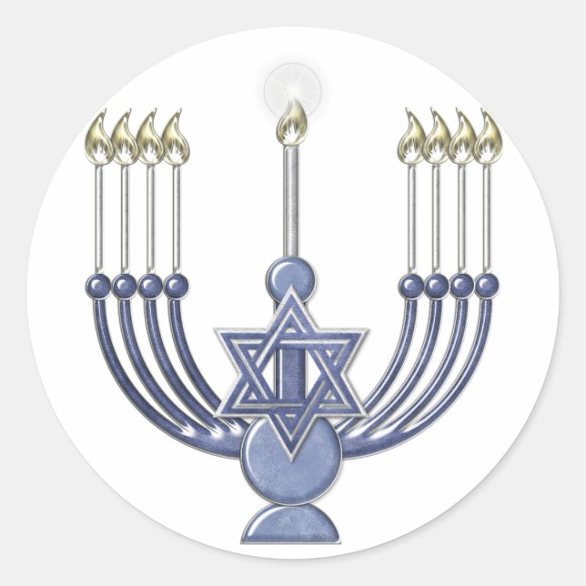 KRW Hanukkah Menorah Seal (Front)