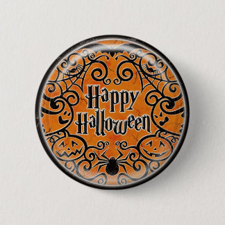 KRW Happy Halloween Scroll Design Pin