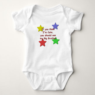 KRW If You Think I'm Cute See My Big Brother Baby Bodysuit