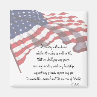 KRW JFK Quote Magnet