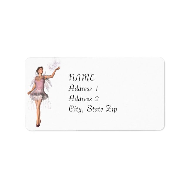 KRW Lana Fairy Fantasy Custom Address Label (Front)