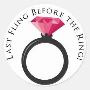 KRW Last Fling Before the Ring Pink Black Sticker