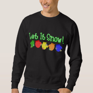 KRW Let it Snow Mittens - Green Sweatshirt