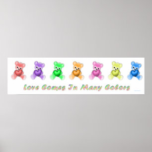 KRW Love Comes in Many Colours Poster