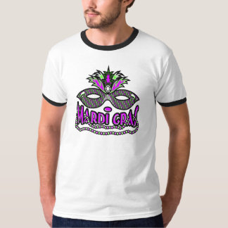 KRW Mardi Gras Mask and Beads T-Shirt