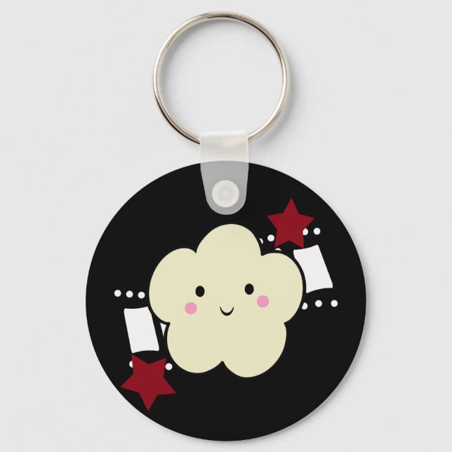 KRW Movie Popcorn Kawaii Keychain (Front)