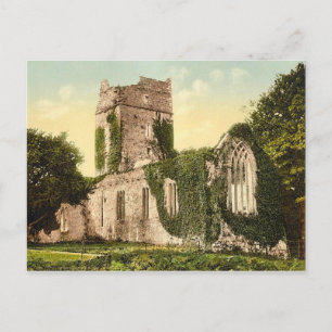 KRW Muckross AbbeyKilarney Ireland Vintage Postcar Postcard