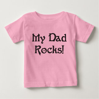 KRW My Dad Rocks Cute Baby Humour T-Shirt