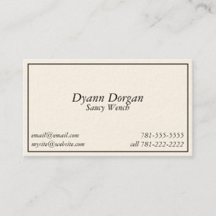 KRW Novelty Joke Saucy Wench Business Card