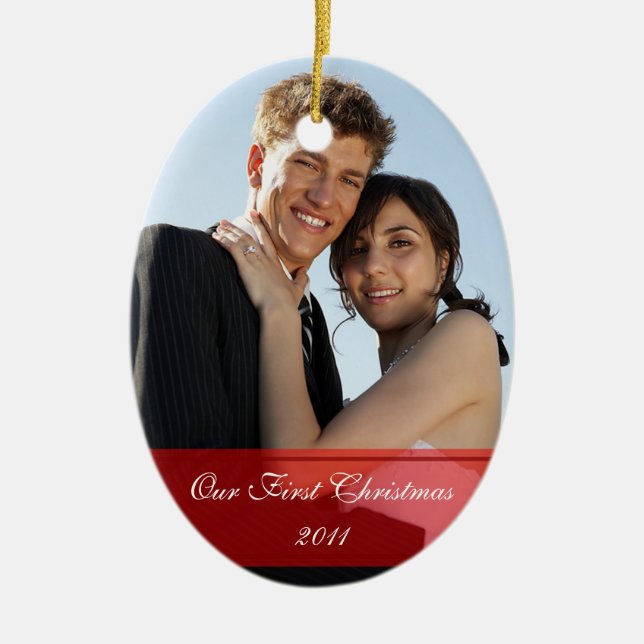 KRW Our First Christmas Together Custom Ornament (Front)