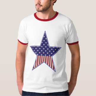 KRW Patriotic Flag Star T-Shirt