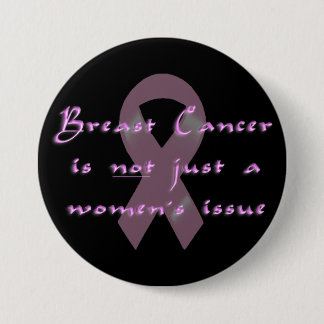 KRW Pink Ribbon Men 7.5 Cm Round Badge