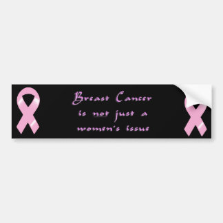 KRW Pink Ribbon Men Bumper Sticker