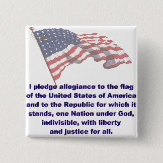 KRW Pledge of Allegiance 15 Cm Square Badge