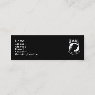 KRW POW MIA Black Profile Card