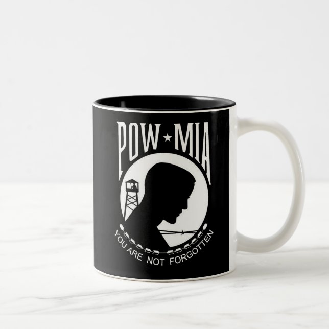 KRW POW - MIA You Are Not Forgotten Two-Tone Coffee Mug (Right)