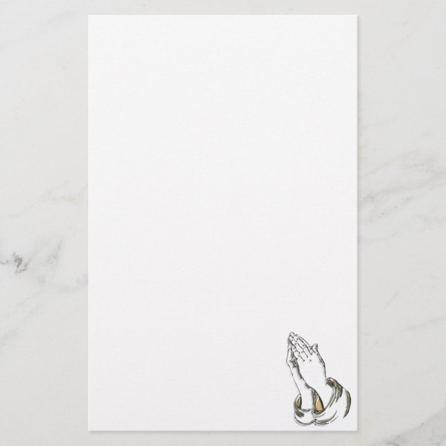 KRW Praying Hands Stationery (Front)
