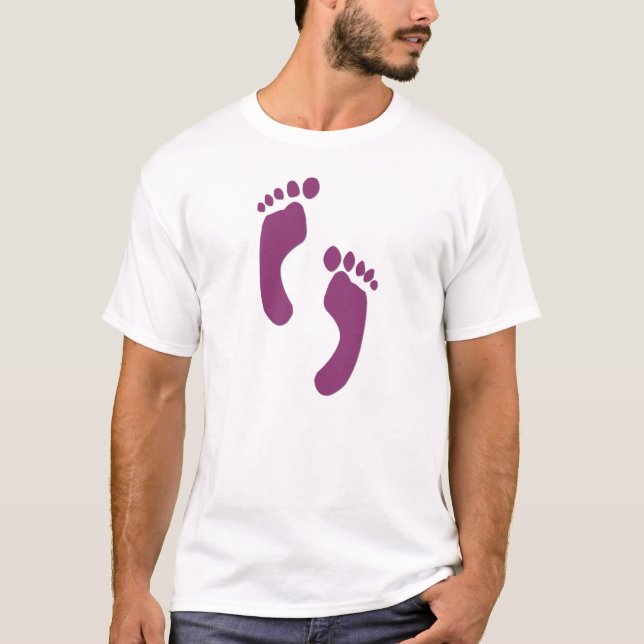 KRW Retro 70's Feet Design T-Shirt (Front)