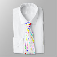 KRW Retro 70's Neon Feet Tie