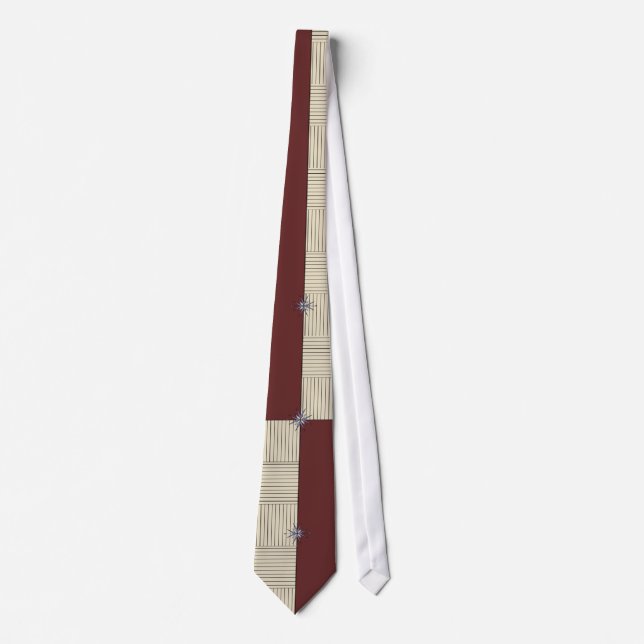 KRW Retro Colour Block Striped Tie (Front)
