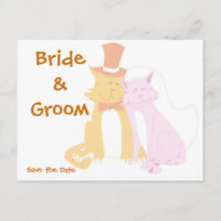 KRW Save the Date Cats Custom Wedding Card