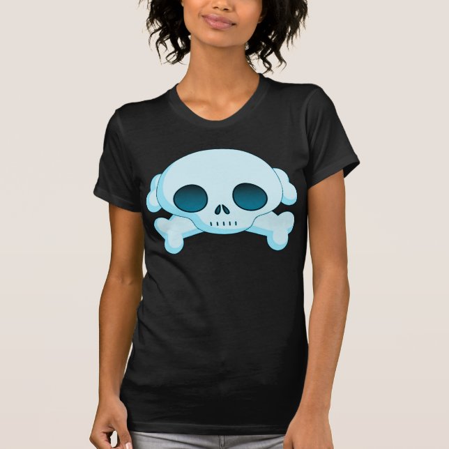 KRW Skull and Crossbones Blue T-Shirt (Front)