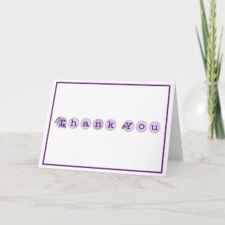 KRW Thank You - Pansies Card