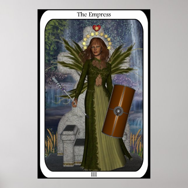 KRW The Empress Fairy Tarot Card Poster (Front)