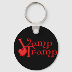 KRW Vamp Tramp Blood Dripping Heart Key Ring